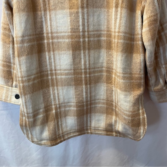 Sebby Shacket Shirt Jacket Plaid Button Up Coat Medium Preppy Academia Winter - Picture 7 of 16